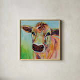 Brody by Jeanette Vertentes. Shown in a natural wood glass frame for a timeless modern aesthetic. Available as an archival giclee rolled canvas, fine art paper, or poster print. SKU 57132a.
