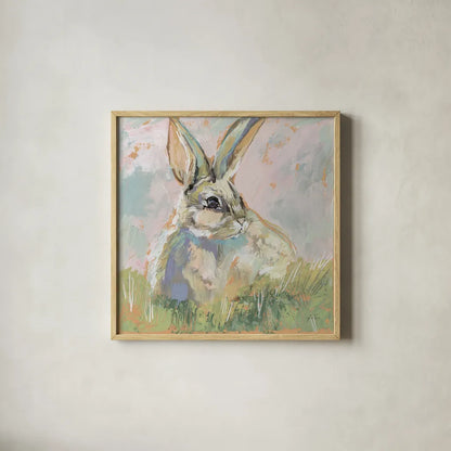 Bugsy Neutral by Jeanette Vertentes. Shown in a natural wood glass frame for a timeless modern aesthetic. Available as an archival giclee rolled canvas, fine art paper, or poster print. SKU 78358a.