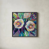 By My Side by Jeanette Vertentes. Shown in a sleek black glass frame for a contemporary gallery look. Available as an archival giclee rolled canvas, fine art paper, or poster print. SKU 99845a.