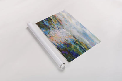 Calm Dawn by Jeanette Vertentes. shown as a rolled paper print. Available as archival giclee rolled canvas, fine art paper, or poster print. SKU 80793i.