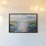 Calm Dawn by Jeanette Vertentes. shown as a paper print in a black flame. Available as a archival giclee rolled canvas, fine art paper, or poster print. SKU 80793i.