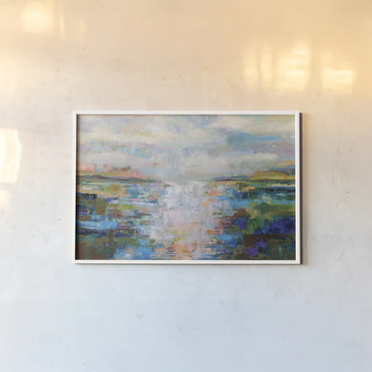 Calm Dawn by Jeanette Vertentes. shown as a paper print in a white frame. Available as a archival giclee rolled canvas, fine art paper, or poster print. SKU 80793i.
