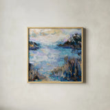 Captive by Jeanette Vertentes. Shown in a natural wood glass frame for a timeless modern aesthetic. Available as an archival giclee rolled canvas, fine art paper, or poster print. SKU 98376a.