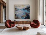 Captive by Jeanette Vertentes. Shown as extra-large giant wall art in a modern living room. Available as an archival giclee rolled canvas, fine art paper, or poster print. SKU 98376a.