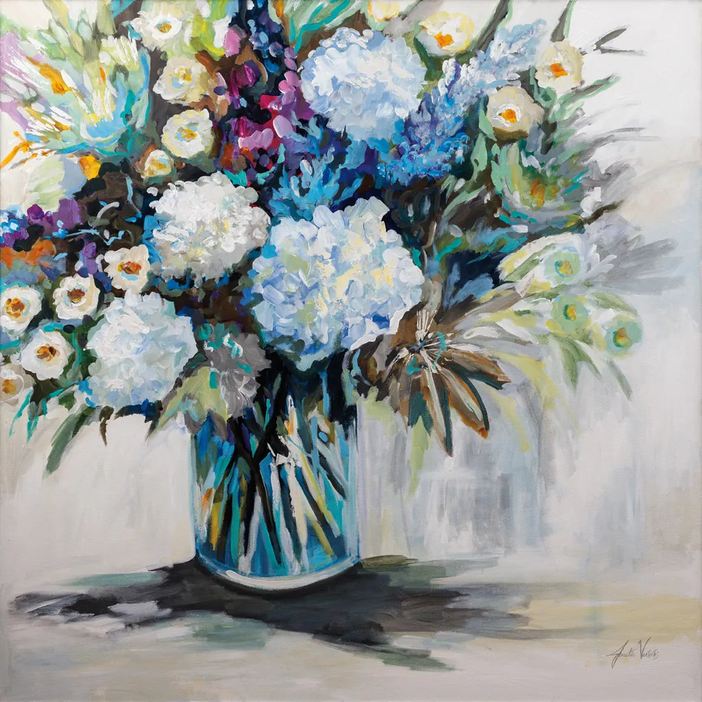 Cecilias Bouquet by Jeanette Vertentes. SKU 84840a. Archival Giclee Fine art print for wall decor.