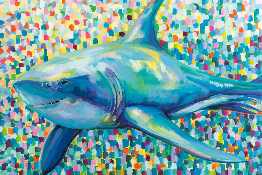 Chatham Shark by Jeanette Vertentes. SKU 63465i. Archival Giclee Fine art print for wall decor.