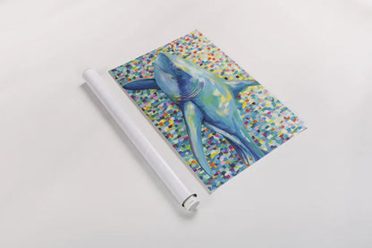 Chatham Shark by Jeanette Vertentes. shown as a rolled paper print. Available as archival giclee rolled canvas, fine art paper, or poster print. SKU 63465i.