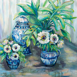 Chinoiserie Day by Jeanette Vertentes. SKU 70707a. Archival Giclee Fine art print for wall decor.