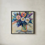 Cloud Nine by Jeanette Vertentes. Shown in a sleek black glass frame for a contemporary gallery look. Available as an archival giclee rolled canvas, fine art paper, or poster print. SKU 103161a.