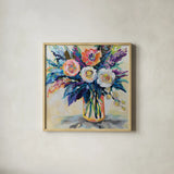 Cloud Nine by Jeanette Vertentes. Shown in a natural wood glass frame for a timeless modern aesthetic. Available as an archival giclee rolled canvas, fine art paper, or poster print. SKU 103161a.