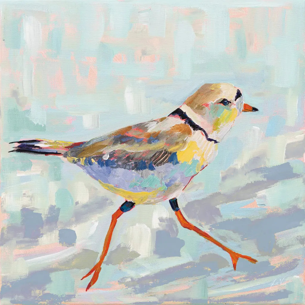 Coastal Plover I Neutral by Jeanette Vertentes. SKU 56824a. Archival Giclee Fine art print for wall decor.