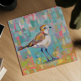 Coastal Plover III by Jeanette Vertentes. Shown as a detailed flat fine art print, highlighting archival giclee quality. Available as an archival giclee rolled canvas, fine art paper, or poster print. SKU 55181a.