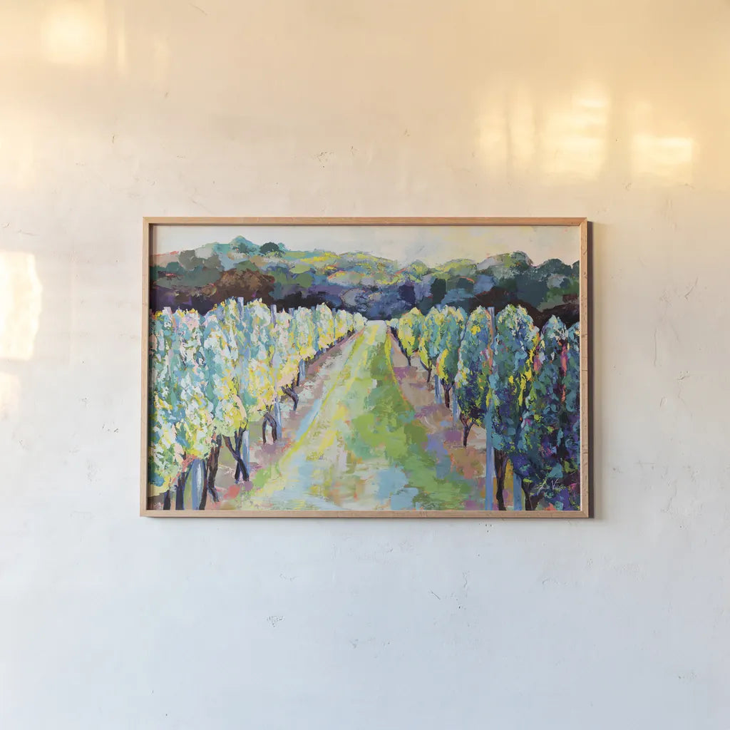 Dancing Legs by Jeanette Vertentes. shown as a paper print in a natural frame. Available as a archival giclee rolled canvas, fine art paper, or poster print. SKU 70558i.