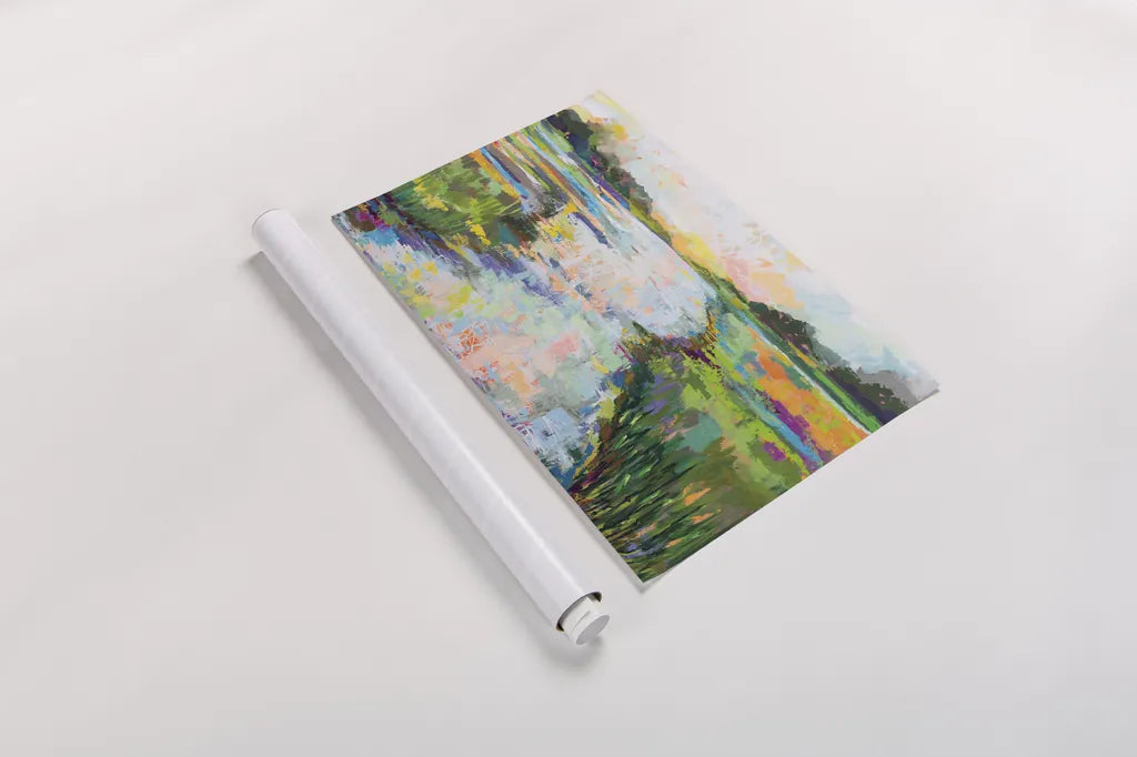 Dancing Light Crop by Jeanette Vertentes. shown as a rolled paper print. Available as archival giclee rolled canvas, fine art paper, or poster print. SKU 66278i.