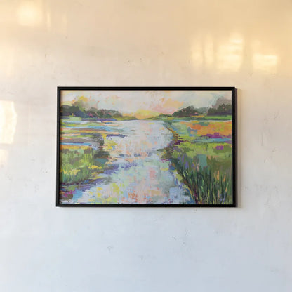 Dancing Light Crop by Jeanette Vertentes. shown as a paper print in a black flame. Available as a archival giclee rolled canvas, fine art paper, or poster print. SKU 66278i.