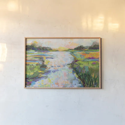 Dancing Light Crop by Jeanette Vertentes. shown as a paper print in a natural frame. Available as a archival giclee rolled canvas, fine art paper, or poster print. SKU 66278i.