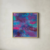 Delight by Jeanette Vertentes. Shown in a natural wood glass frame for a timeless modern aesthetic. Available as an archival giclee rolled canvas, fine art paper, or poster print. SKU 55476a.