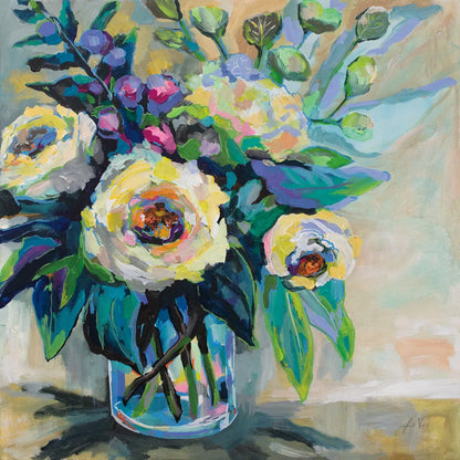 Delighted by Jeanette Vertentes. SKU 53974a. Archival Giclee Fine art print for wall decor.