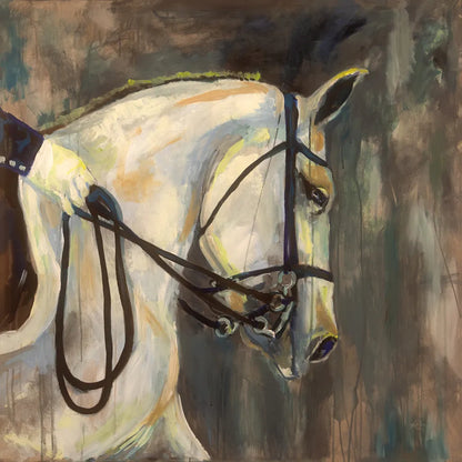 Dressage v2 by Jeanette Vertentes. SKU 51479a. Archival Giclee Fine art print for wall decor.