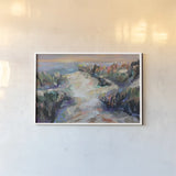 Dune Dance by Jeanette Vertentes. shown as a paper print in a white frame. Available as a archival giclee rolled canvas, fine art paper, or poster print. SKU 93136i.