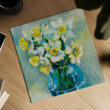 Early Blooms by Jeanette Vertentes. Shown as a detailed flat fine art print, highlighting archival giclee quality. Available as an archival giclee rolled canvas, fine art paper, or poster print. SKU 78355a.