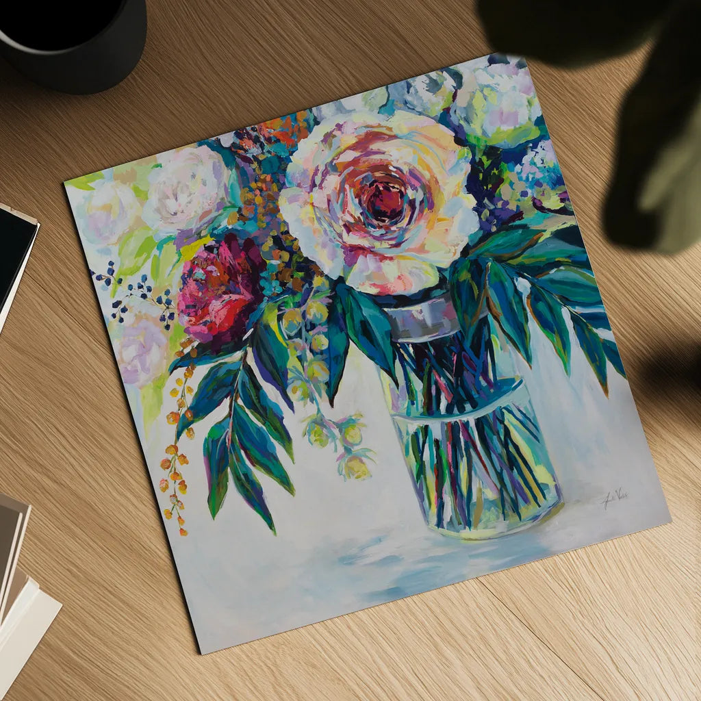 Elation by Jeanette Vertentes. Shown as a detailed flat fine art print, highlighting archival giclee quality. Available as an archival giclee rolled canvas, fine art paper, or poster print. SKU 59809a.