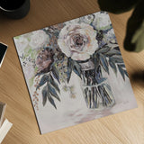 Elation Greige by Jeanette Vertentes. Shown as a detailed flat fine art print, highlighting archival giclee quality. Available as an archival giclee rolled canvas, fine art paper, or poster print. SKU 61740a.