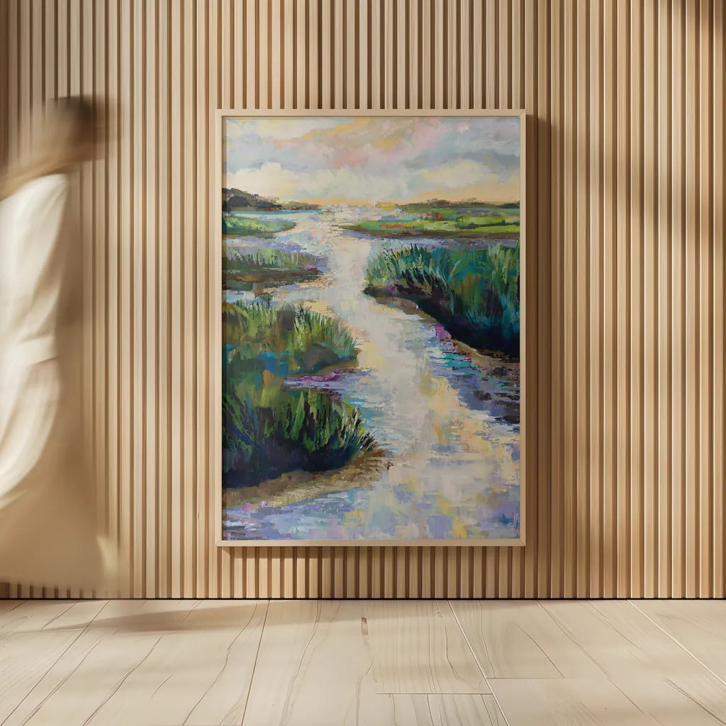 Escape by Jeanette Vertentes. shown as over sized large wall art. Available as an archival giclee rolled canvas, fine art paper, or poster print. SKU 92256h.