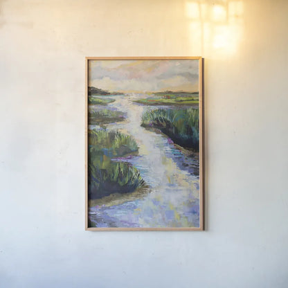 Escape by Jeanette Vertentes. shown as a paper print in a natural frame. Available as a archival giclee rolled canvas, fine art paper, or poster print. SKU 92256h.