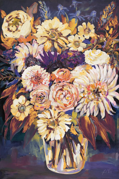 Fall Prosperity by Jeanette Vertentes. SKU 68027h. Archival Giclee Fine art print for wall decor.