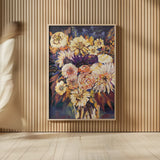 Fall Prosperity by Jeanette Vertentes. shown as over sized large wall art. Available as an archival giclee rolled canvas, fine art paper, or poster print. SKU 68027h.
