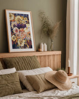 Fall Prosperity by Jeanette Vertentes. shown as a paper print in a natural frame. Available as a archival giclee rolled canvas, fine art paper, or poster print. SKU 68027h.