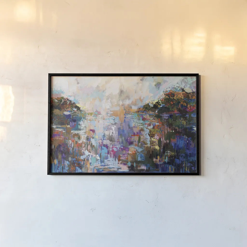 Fall Transformation by Jeanette Vertentes. shown as a paper print in a black flame. Available as a archival giclee rolled canvas, fine art paper, or poster print. SKU 88568i.