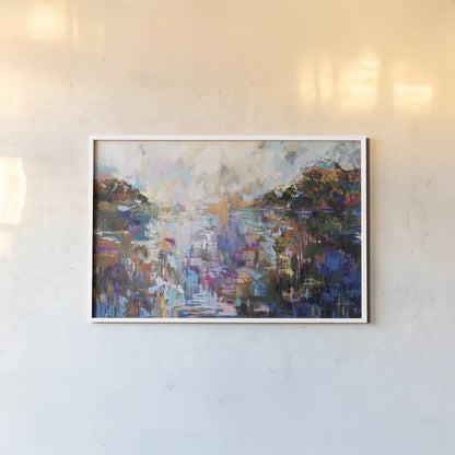 Fall Transformation by Jeanette Vertentes. shown as a paper print in a white frame. Available as a archival giclee rolled canvas, fine art paper, or poster print. SKU 88568i.