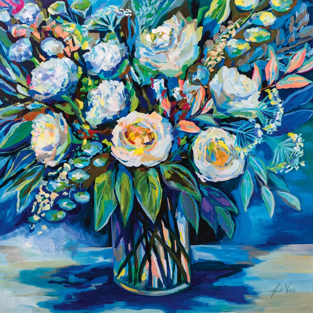 Feeling Blue II by Jeanette Vertentes. SKU 80796a. Archival Giclee Fine art print for wall decor.