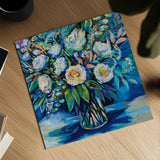 Feeling Blue II by Jeanette Vertentes. Shown as a detailed flat fine art print, highlighting archival giclee quality. Available as an archival giclee rolled canvas, fine art paper, or poster print. SKU 80796a.