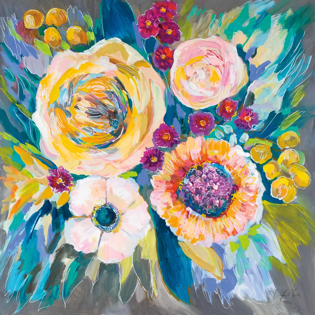 Festive by Jeanette Vertentes. SKU 67247a. Archival Giclee Fine art print for wall decor.