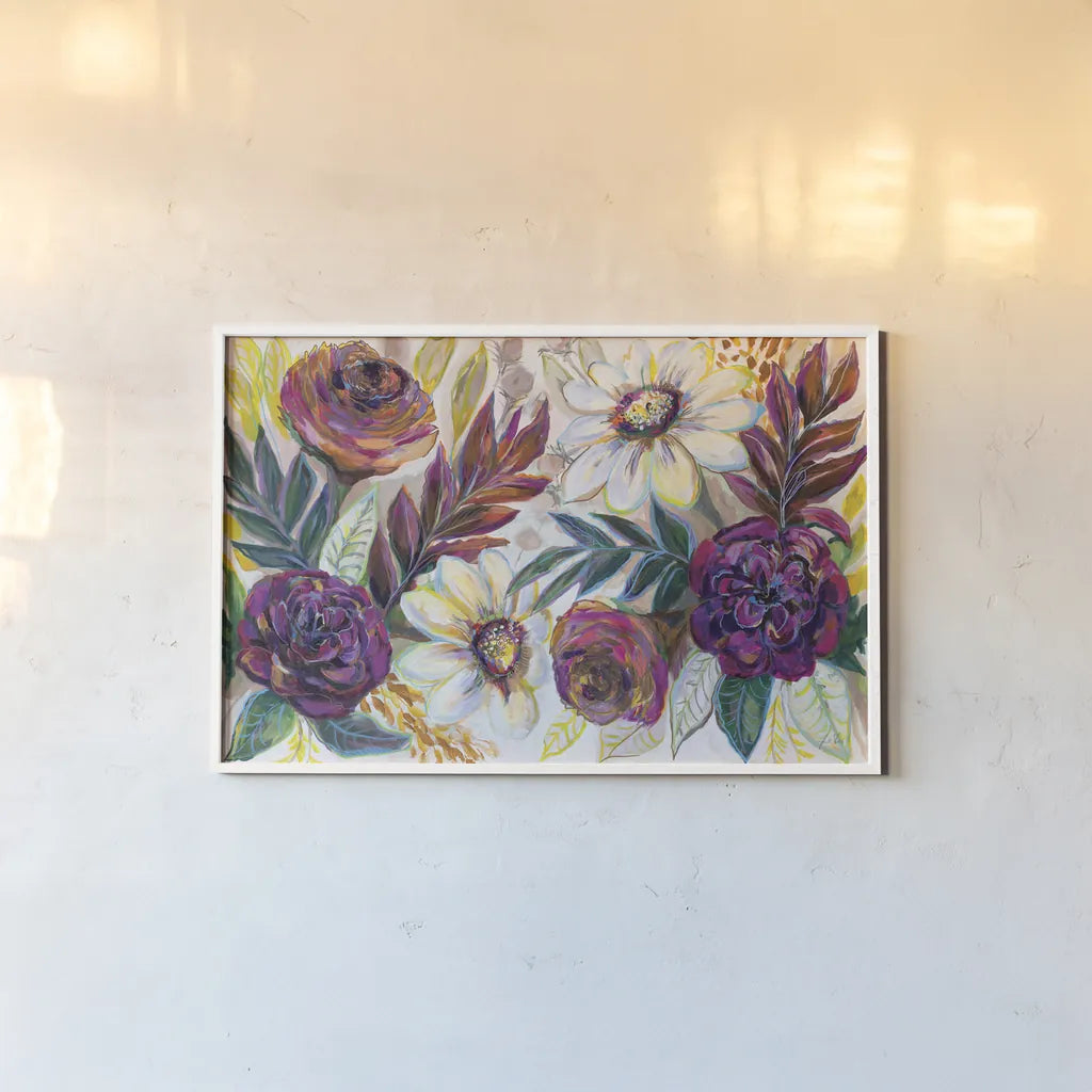 Festive Season I by Jeanette Vertentes. shown as a paper print in a white frame. Available as a archival giclee rolled canvas, fine art paper, or poster print. SKU 59398i.