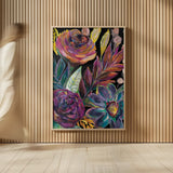 Festive Season I Black Crop I by Jeanette Vertentes. shown as over sized large wall art. Available as an archival giclee rolled canvas, fine art paper, or poster print. SKU 72292h.