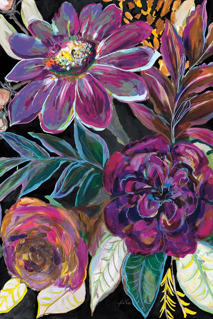 Festive Season I Black Crop II by Jeanette Vertentes. SKU 72293h. Archival Giclee Fine art print for wall decor.