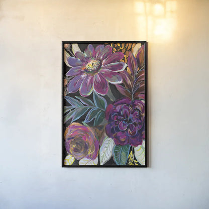 Festive Season I Black Crop II by Jeanette Vertentes. shown as a paper print in a black flame. Available as a archival giclee rolled canvas, fine art paper, or poster print. SKU 72293h.