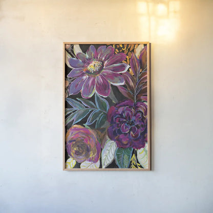 Festive Season I Black Crop II by Jeanette Vertentes. shown as a paper print in a natural frame. Available as a archival giclee rolled canvas, fine art paper, or poster print. SKU 72293h.