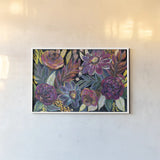 Festive Season I Dark by Jeanette Vertentes. shown as a paper print in a white frame. Available as a archival giclee rolled canvas, fine art paper, or poster print. SKU 61317i.
