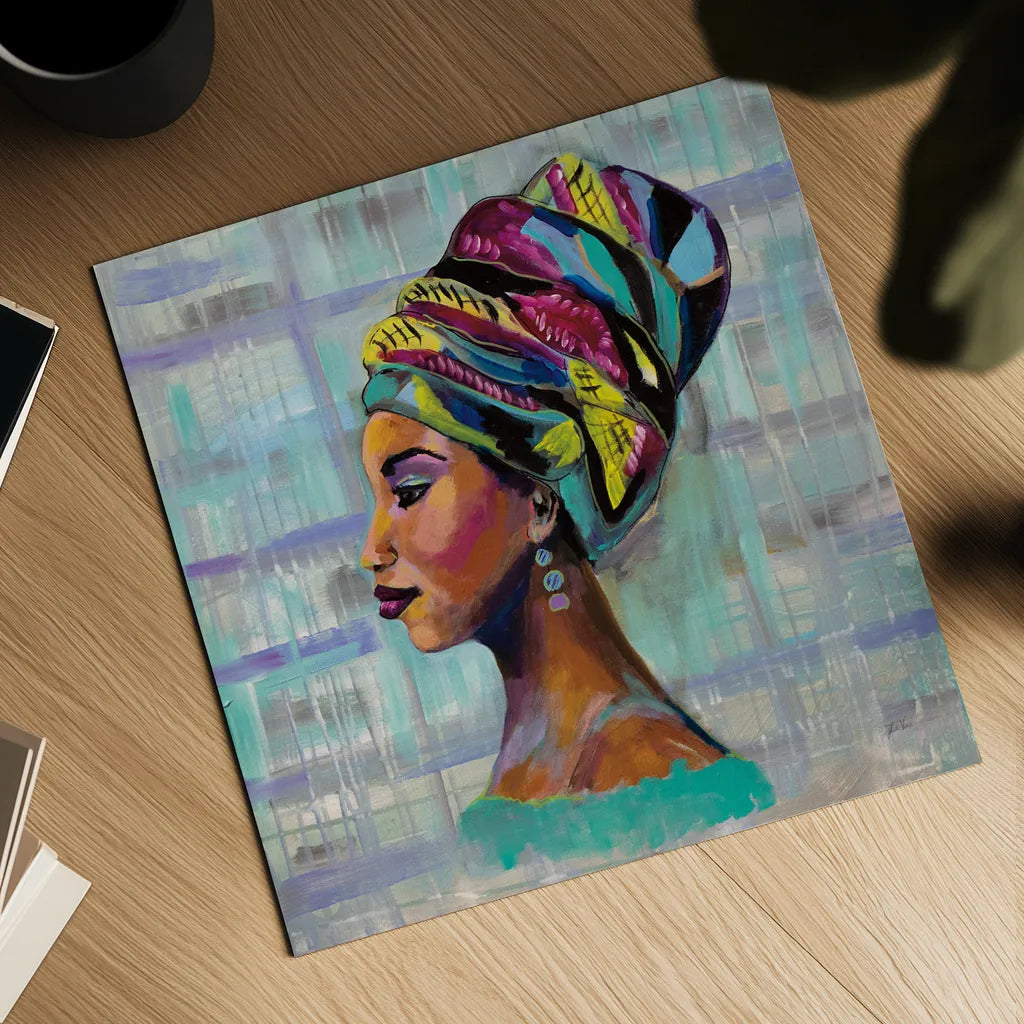 Fierce by Jeanette Vertentes. Shown as a detailed flat fine art print, highlighting archival giclee quality. Available as an archival giclee rolled canvas, fine art paper, or poster print. SKU 53243a.