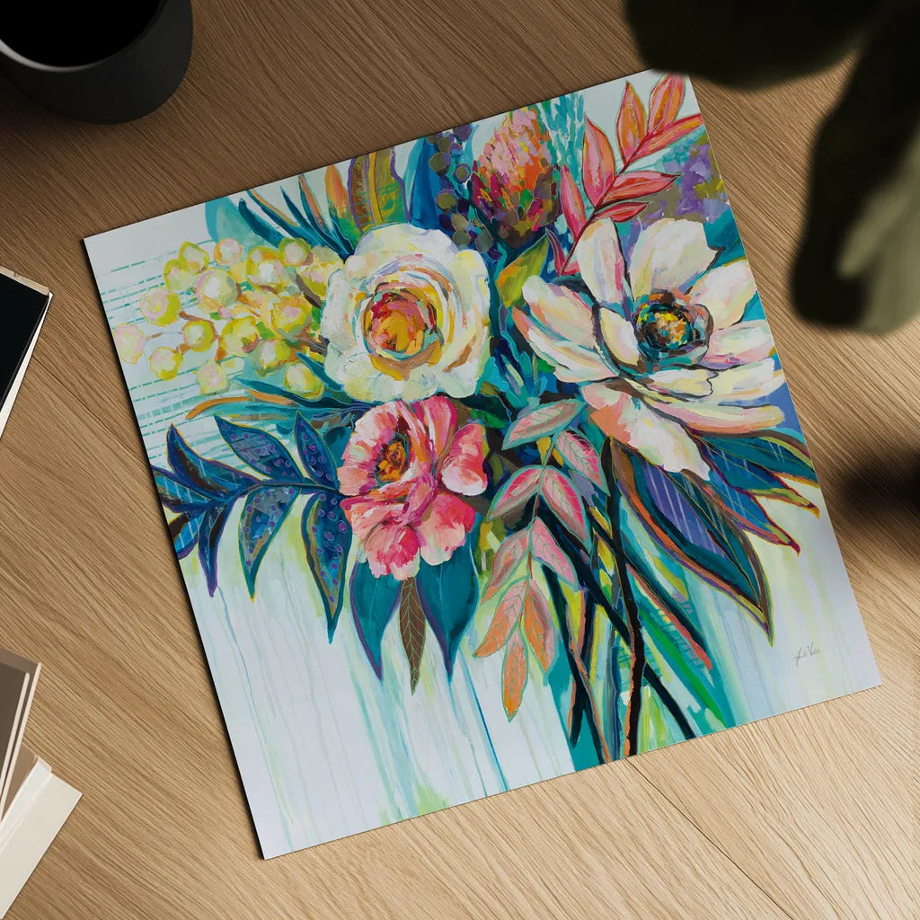 First Date by Jeanette Vertentes. Shown as a detailed flat fine art print, highlighting archival giclee quality. Available as an archival giclee rolled canvas, fine art paper, or poster print. SKU 56807a.