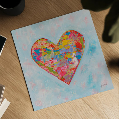 First Love by Jeanette Vertentes. Shown as a detailed flat fine art print, highlighting archival giclee quality. Available as an archival giclee rolled canvas, fine art paper, or poster print. SKU 78270a.