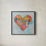 First Love v2 by Jeanette Vertentes. Shown in a sleek black glass frame for a contemporary gallery look. Available as an archival giclee rolled canvas, fine art paper, or poster print. SKU 89191a.