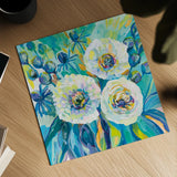 Floral Elation by Jeanette Vertentes. Shown as a detailed flat fine art print, highlighting archival giclee quality. Available as an archival giclee rolled canvas, fine art paper, or poster print. SKU 67246a.