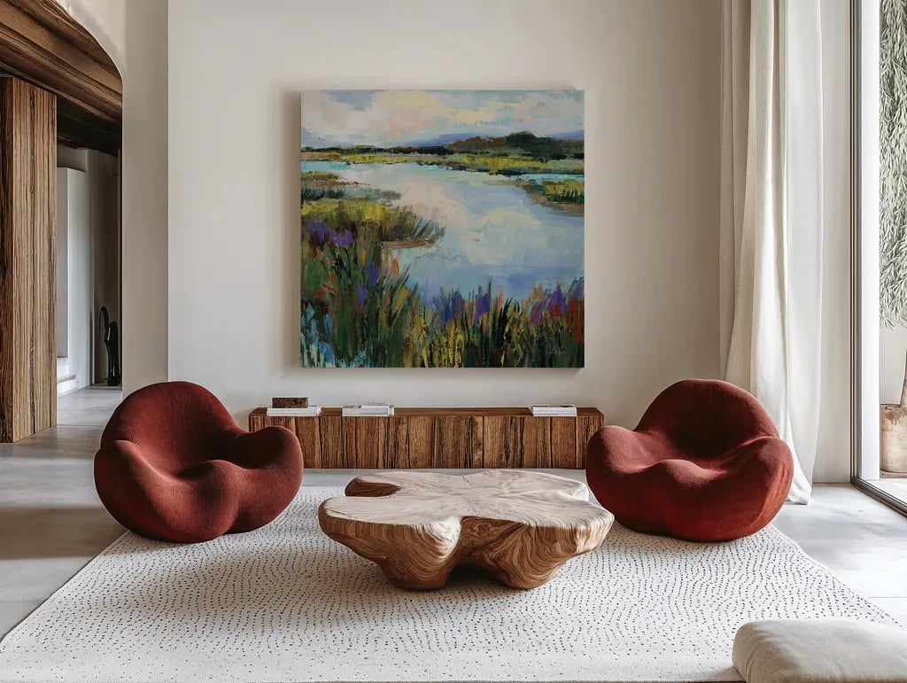 Found by Jeanette Vertentes. Shown as extra-large giant wall art in a modern living room. Available as an archival giclee rolled canvas, fine art paper, or poster print. SKU 89216a.