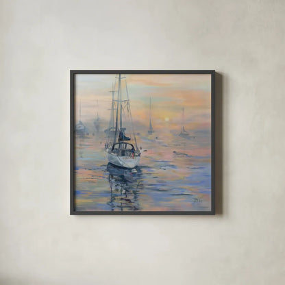 Free Spirit by Jeanette Vertentes. Shown in a sleek black glass frame for a contemporary gallery look. Available as an archival giclee rolled canvas, fine art paper, or poster print. SKU 100302a.